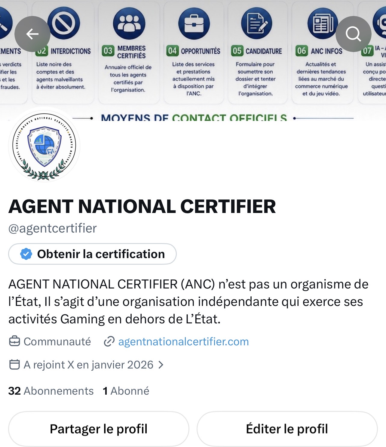 ANC DISPONIBLE SUR PLUSIEURS PLATEFORMES 