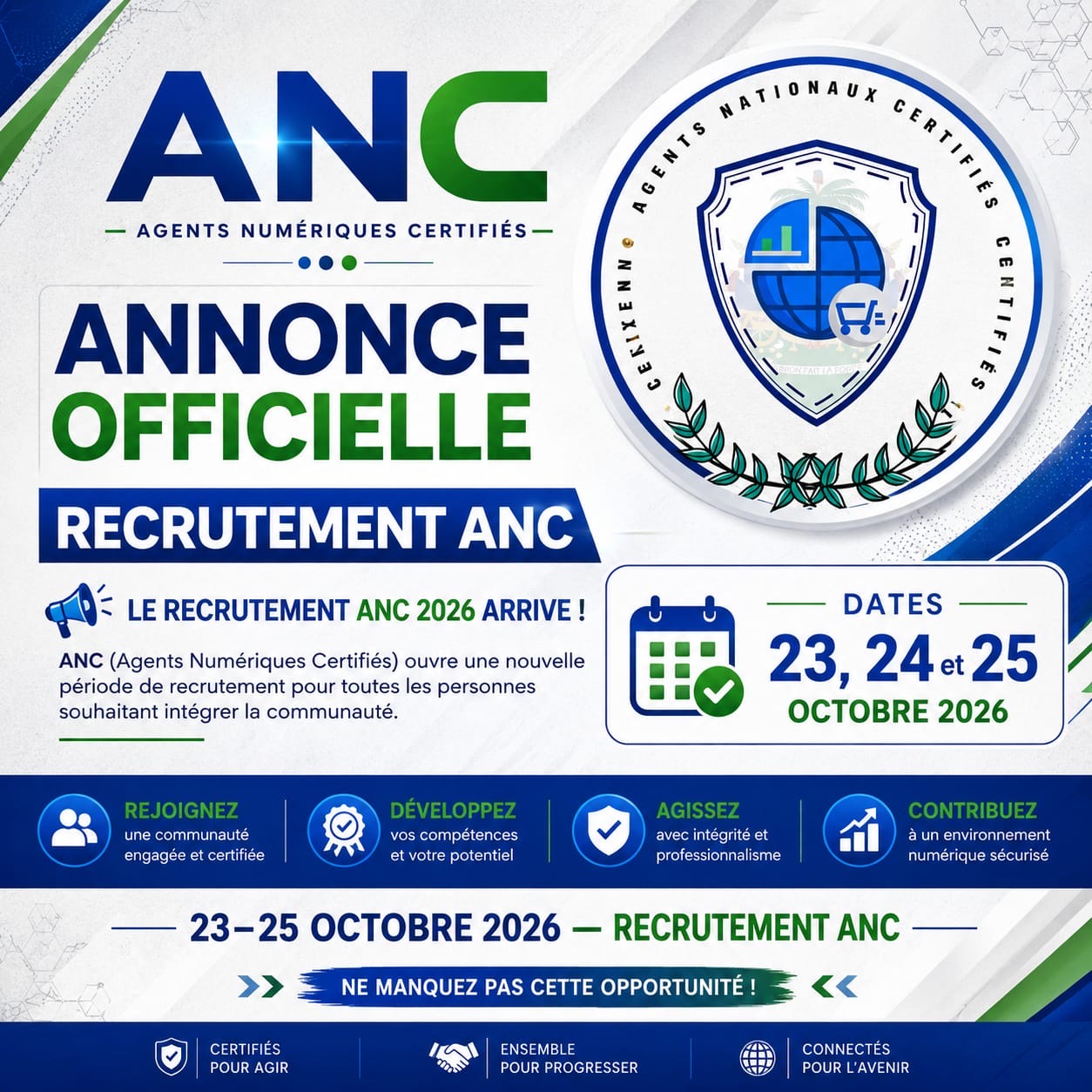 Mise à jour et recrutement 