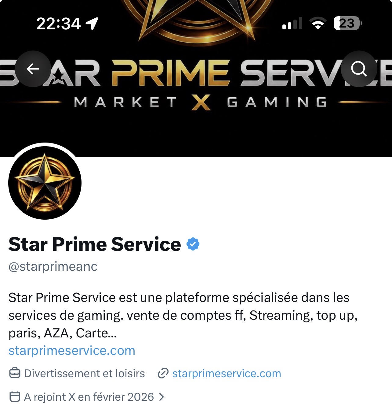 Bref historique avant la création de Star Prime Service